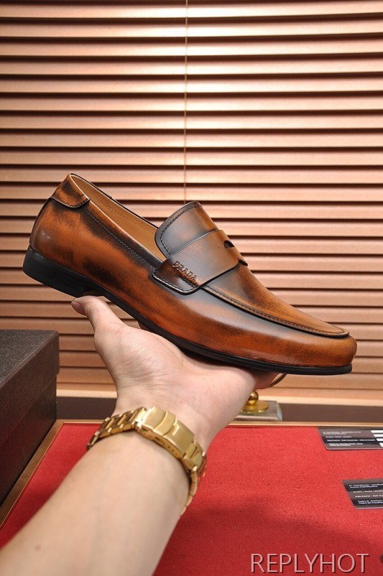 Prada 2020 Mens Leather Loafer