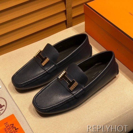 Hermes 2020 Mens Leather Loafer