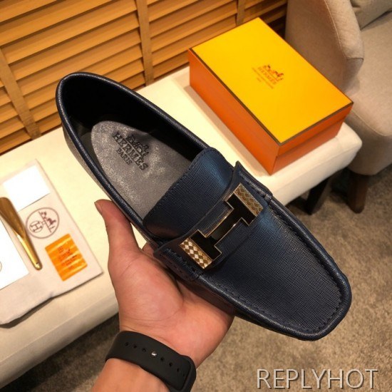 Hermes 2020 Mens Leather Loafer