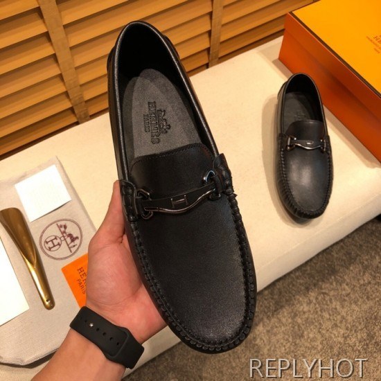 Hermes 2020 Mens Leather Loafer