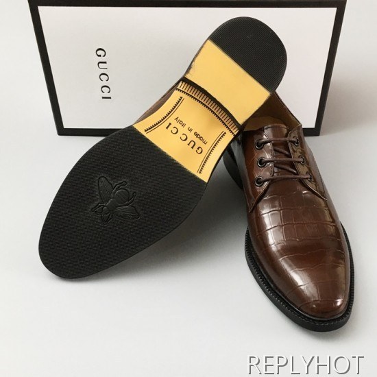 [업 신상]Gucci 2020 Mens Leather Oxford Shoes