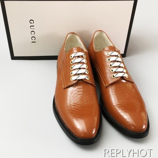 [업 신상]Gucci 2020 Mens Leather Oxford Shoes