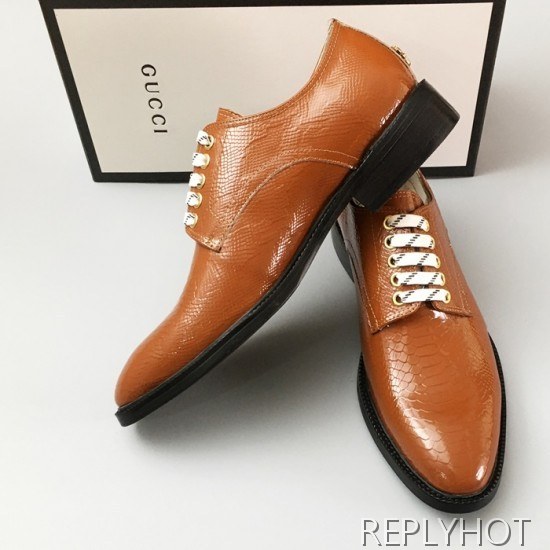 [업 신상]Gucci 2020 Mens Leather Oxford Shoes