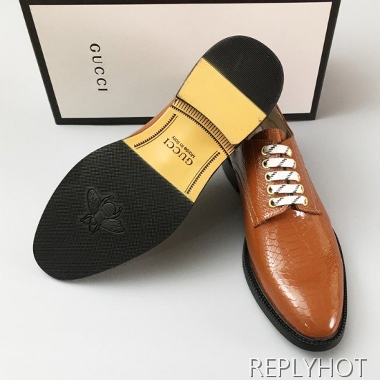 [업 신상]Gucci 2020 Mens Leather Oxford Shoes