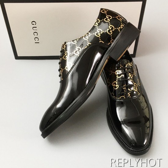 [업 신상]Gucci 2020 Mens Leather Oxford Shoes