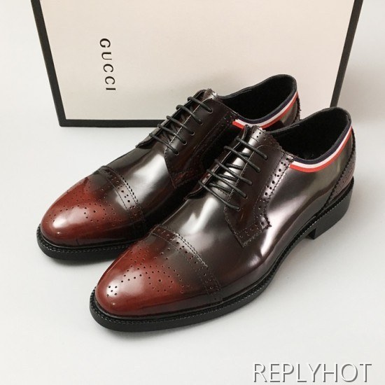 [업 신상]Gucci 2020 Mens Leather Oxford Shoes