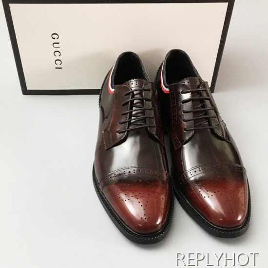 [업 신상]Gucci 2020 Mens Leather Oxford Shoes