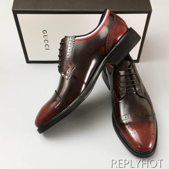 [업 신상]Gucci 2020 Mens Leather Oxford Shoes