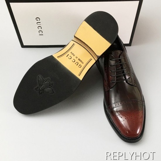 [업 신상]Gucci 2020 Mens Leather Oxford Shoes
