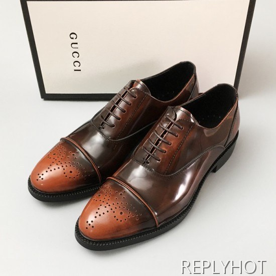 [업 신상]Gucci 2020 Mens Leather Oxford Shoes