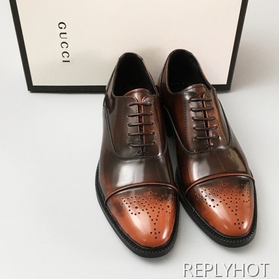 [업 신상]Gucci 2020 Mens Leather Oxford Shoes