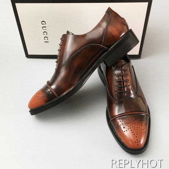 [업 신상]Gucci 2020 Mens Leather Oxford Shoes
