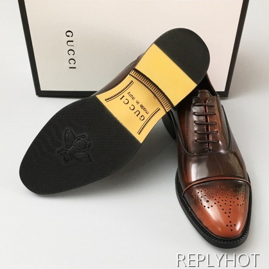 [업 신상]Gucci 2020 Mens Leather Oxford Shoes