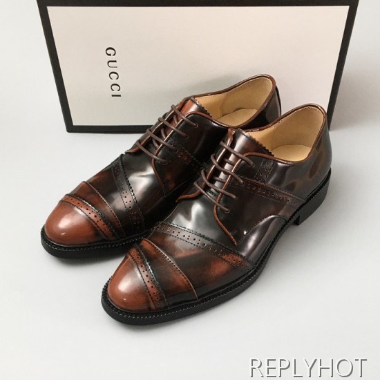 [업 신상]Gucci 2020 Mens Leather Oxford Shoes