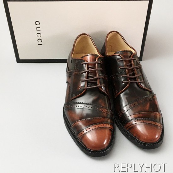 [업 신상]Gucci 2020 Mens Leather Oxford Shoes