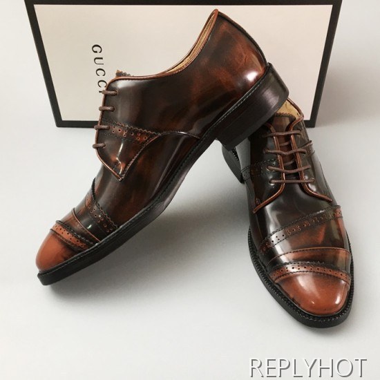 [업 신상]Gucci 2020 Mens Leather Oxford Shoes