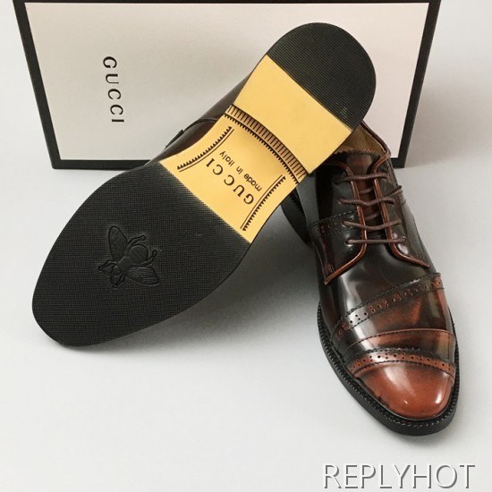 [업 신상]Gucci 2020 Mens Leather Oxford Shoes