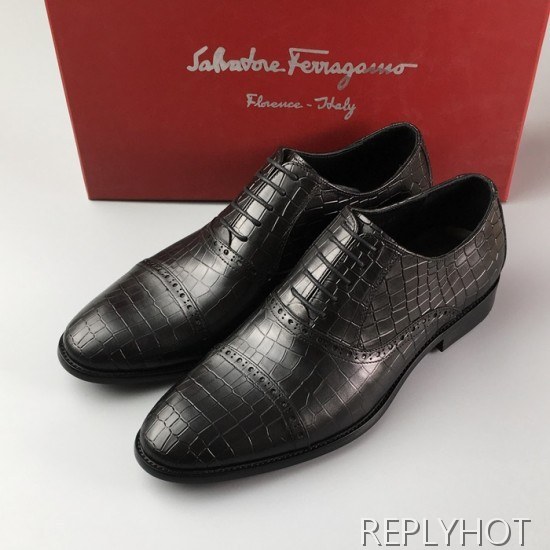 [업 신상]Ferragamo 2020 Mens Leather Oxford Shoes