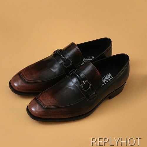 [업 신상]Ferragamo 2020 Mens Leather Shoes
