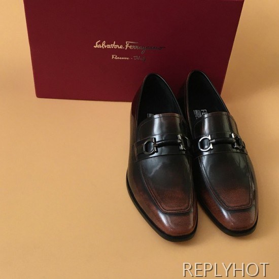 [업 신상]Ferragamo 2020 Mens Leather Shoes