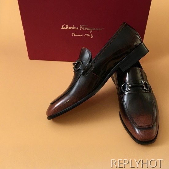 [업 신상]Ferragamo 2020 Mens Leather Shoes