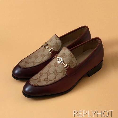 [업 신상]Gucci 2020 Mens Leather & Canvas Shoes