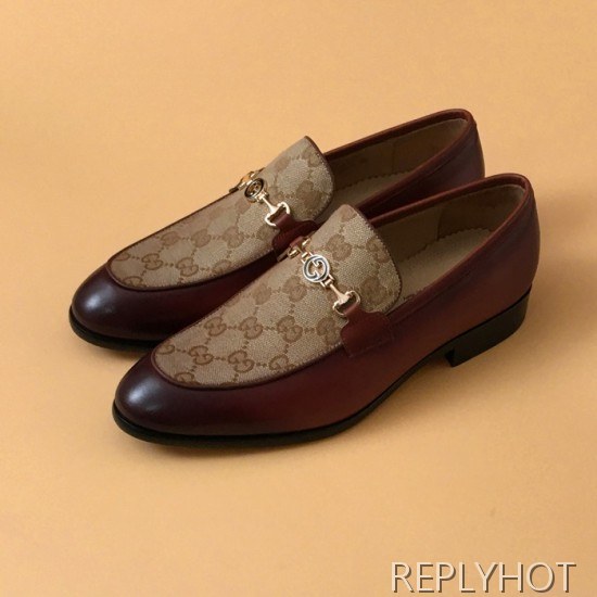 [업 신상]Gucci 2020 Mens Leather & Canvas Shoes