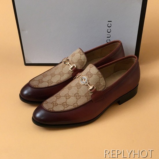 [업 신상]Gucci 2020 Mens Leather & Canvas Shoes