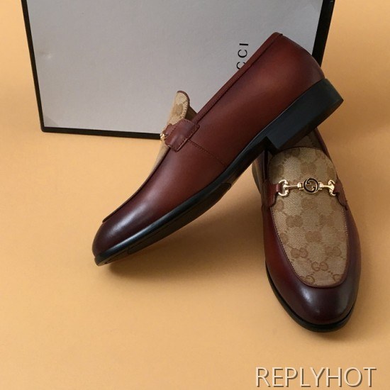 [업 신상]Gucci 2020 Mens Leather & Canvas Shoes