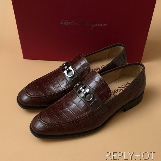 [업 신상]Ferragamo 2020 Mens Leather Shoes