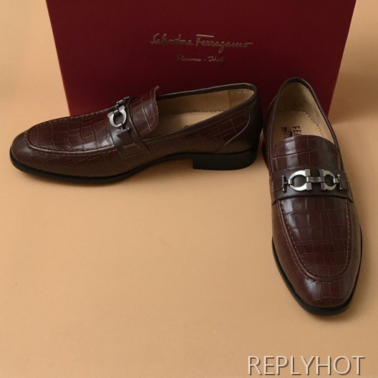 [업 신상]Ferragamo 2020 Mens Leather Shoes