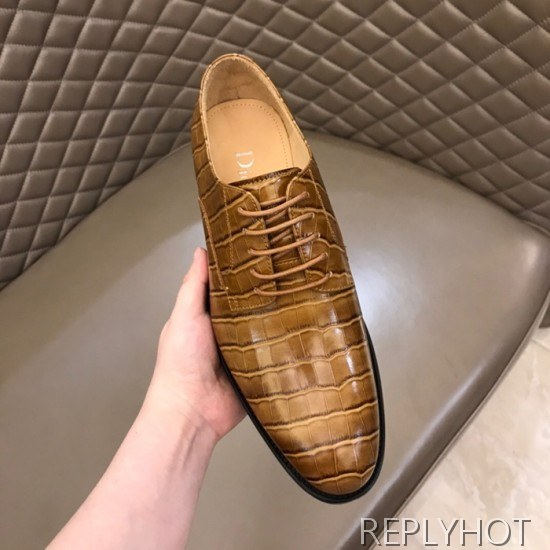 Dior 2020 Mens Leather Oxford Shoes