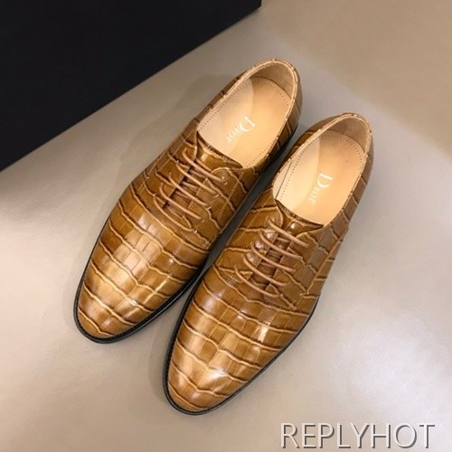 Dior 2020 Mens Leather Oxford Shoes