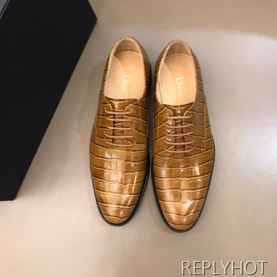Dior 2020 Mens Leather Oxford Shoes