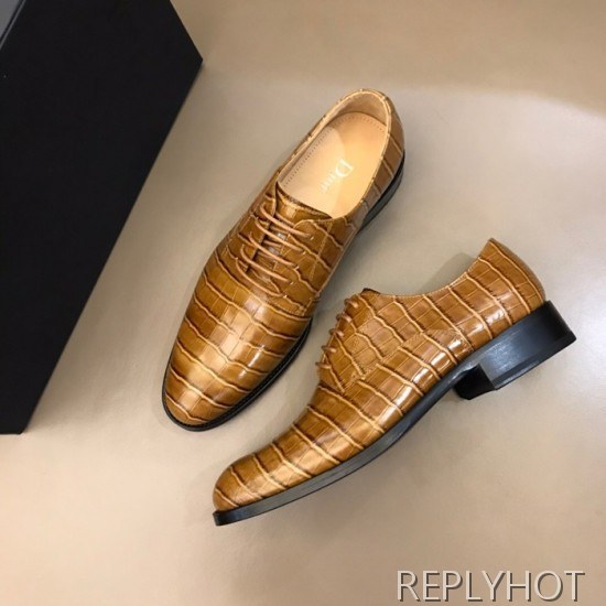 Dior 2020 Mens Leather Oxford Shoes