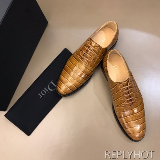 Dior 2020 Mens Leather Oxford Shoes
