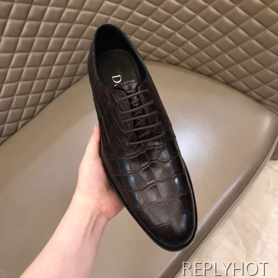 Dior 2020 Mens Leather Oxford Shoes