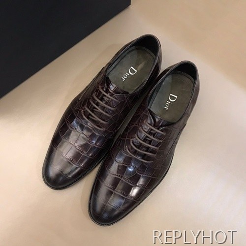 Dior 2020 Mens Leather Oxford Shoes