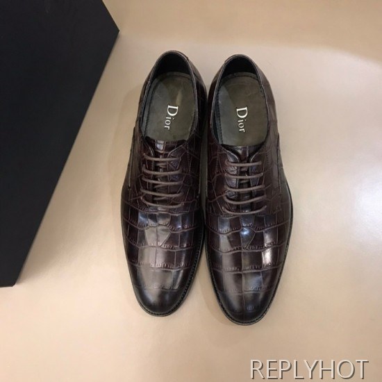 Dior 2020 Mens Leather Oxford Shoes
