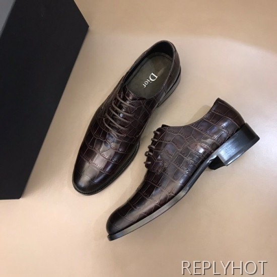 Dior 2020 Mens Leather Oxford Shoes
