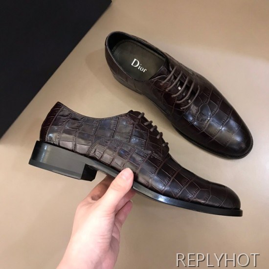Dior 2020 Mens Leather Oxford Shoes