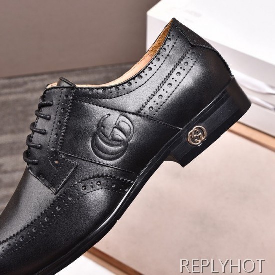 Gucci 2020 Mens Leather Oxford Shoes