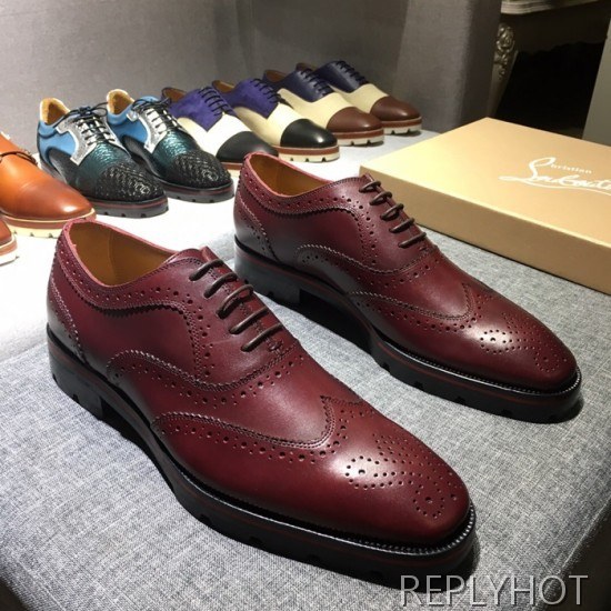 Christian Loubutin 2020 Mens Leather Shoes