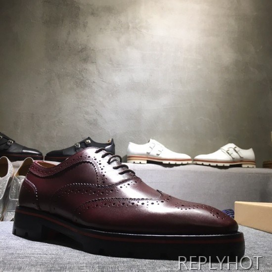 Christian Loubutin 2020 Mens Leather Shoes