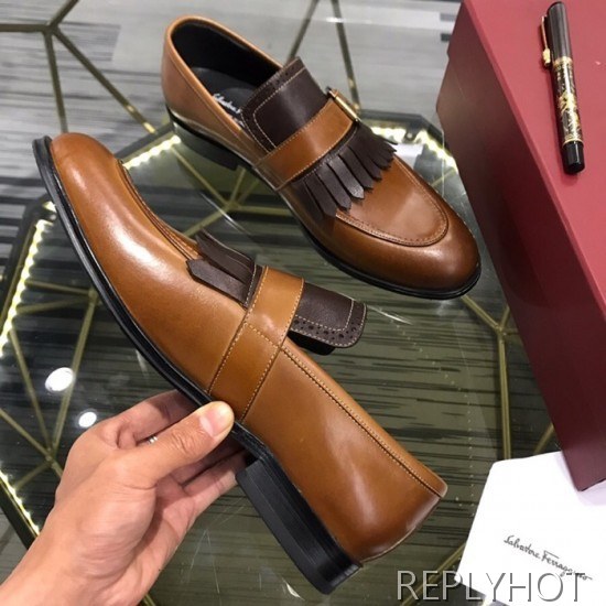 Ferragamo 2020 Mens Leather Shoes