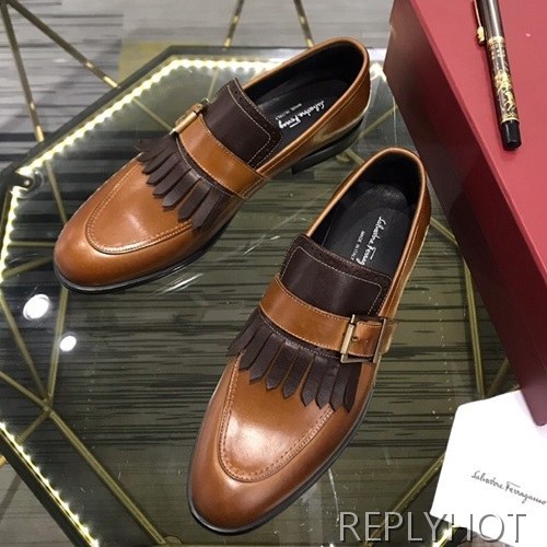 Ferragamo 2020 Mens Leather Shoes