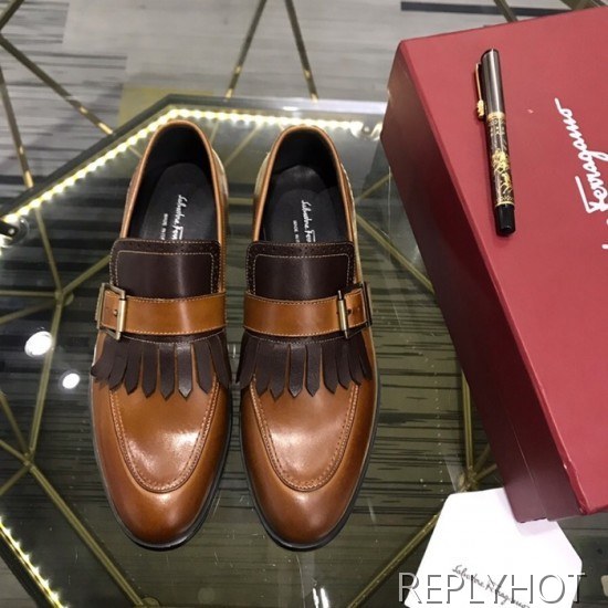Ferragamo 2020 Mens Leather Shoes