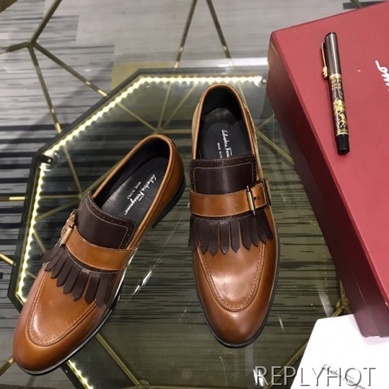 Ferragamo 2020 Mens Leather Shoes