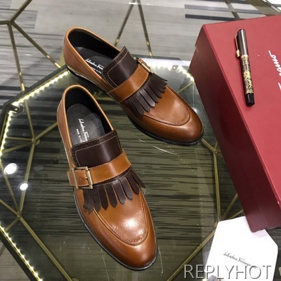 Ferragamo 2020 Mens Leather Shoes