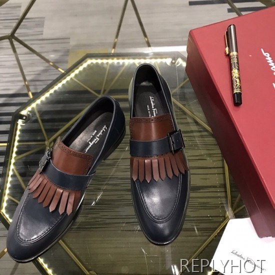 Ferragamo 2020 Mens Leather Shoes